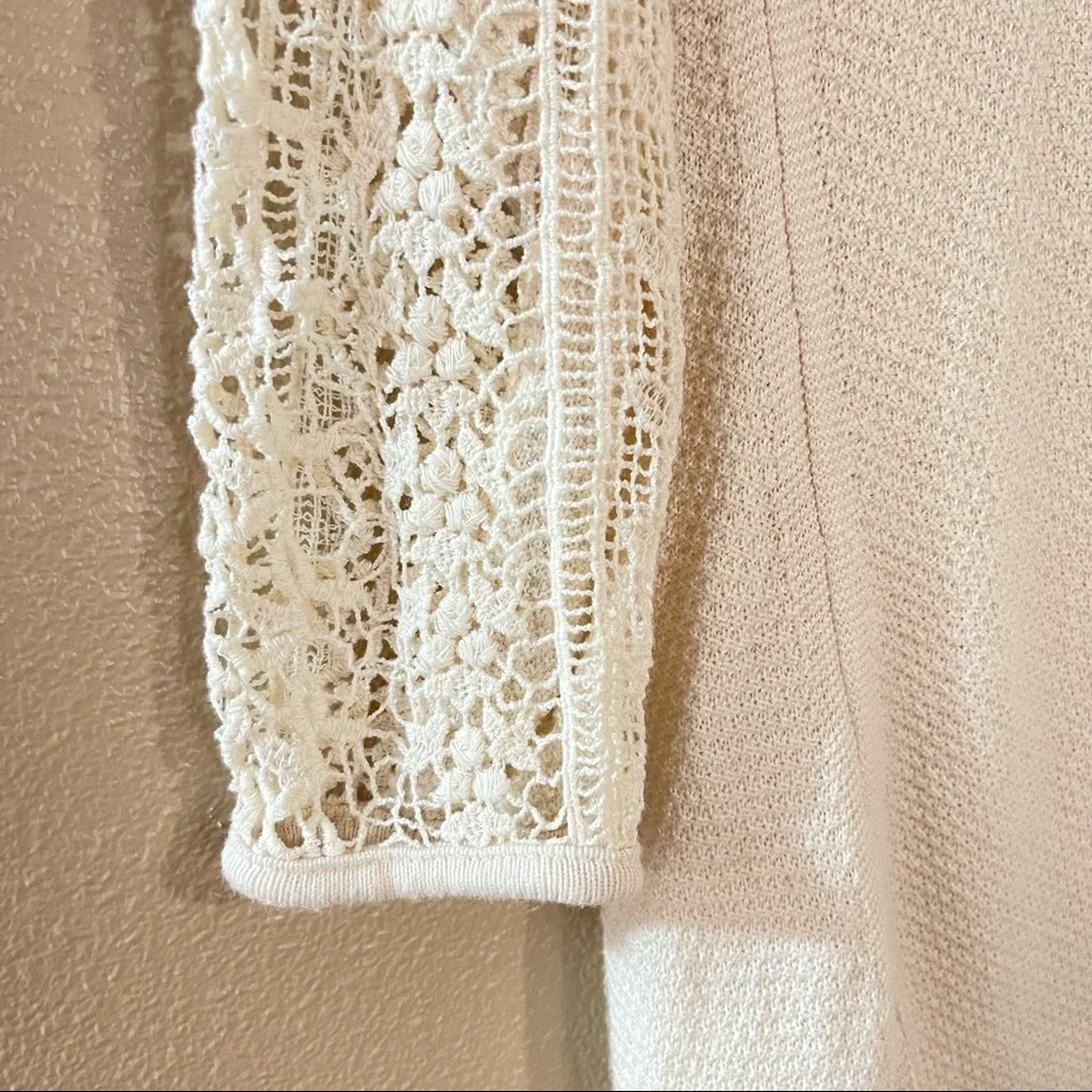 Lucky Brand Lace Yoke Sweater - Picture 5 of 8